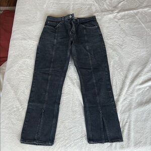 TopShop Black Straight Jeans